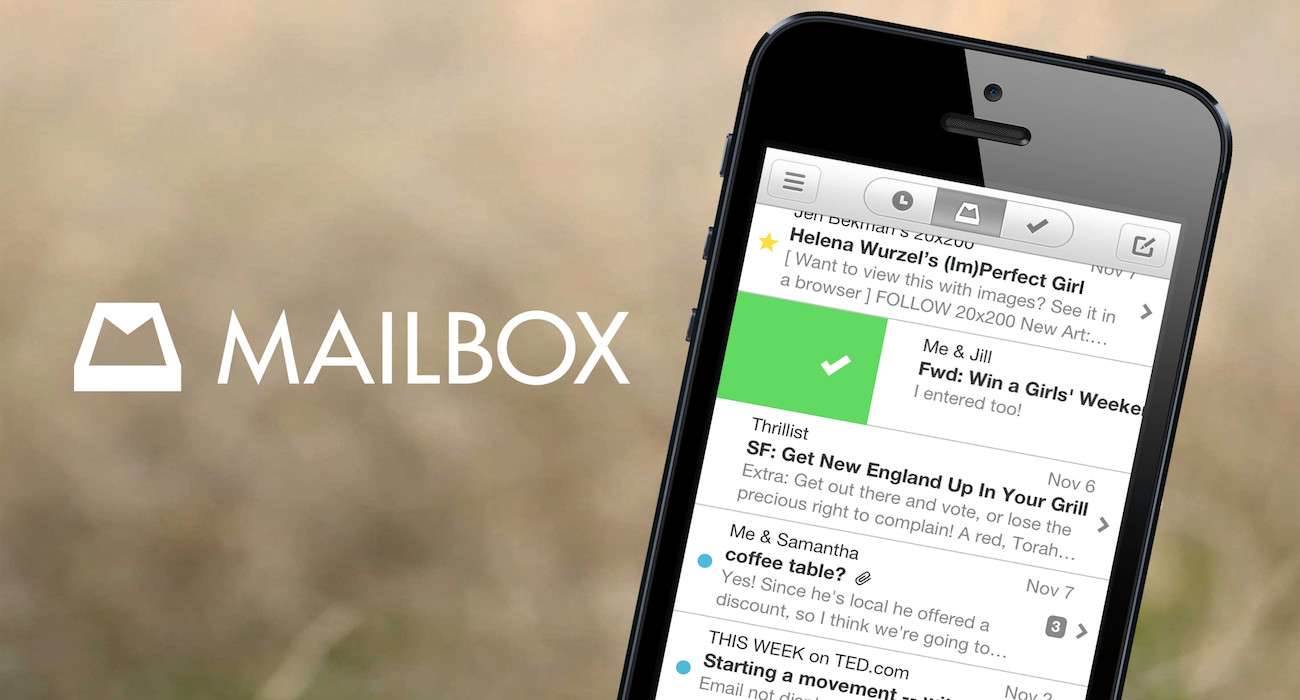 Mailbox 2.0 już w App Store aktualizacje Update, poczta, Mailbox, klient poczty, iPhone, iPad, iOS 7, iOS, Gmail, App Store, Aktualizacja  Mailbox jest z pewnością jednym z najlepszych, a na pewno najciekawszych klientów poczty internetowej w App Store. Aplikacja od momentu premiery pozyskała duże grono wielbicieli. Mailbox App 1300x700