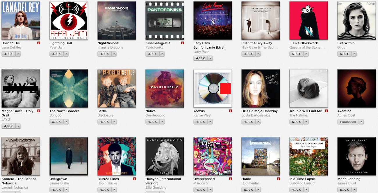 Promocje albumów w specjalnych cenach na iTunes nowosci Promocja, Muzyka, iTunes Store, iTunes   Zrzut ekranu 2013 12 20 o 21.14.11