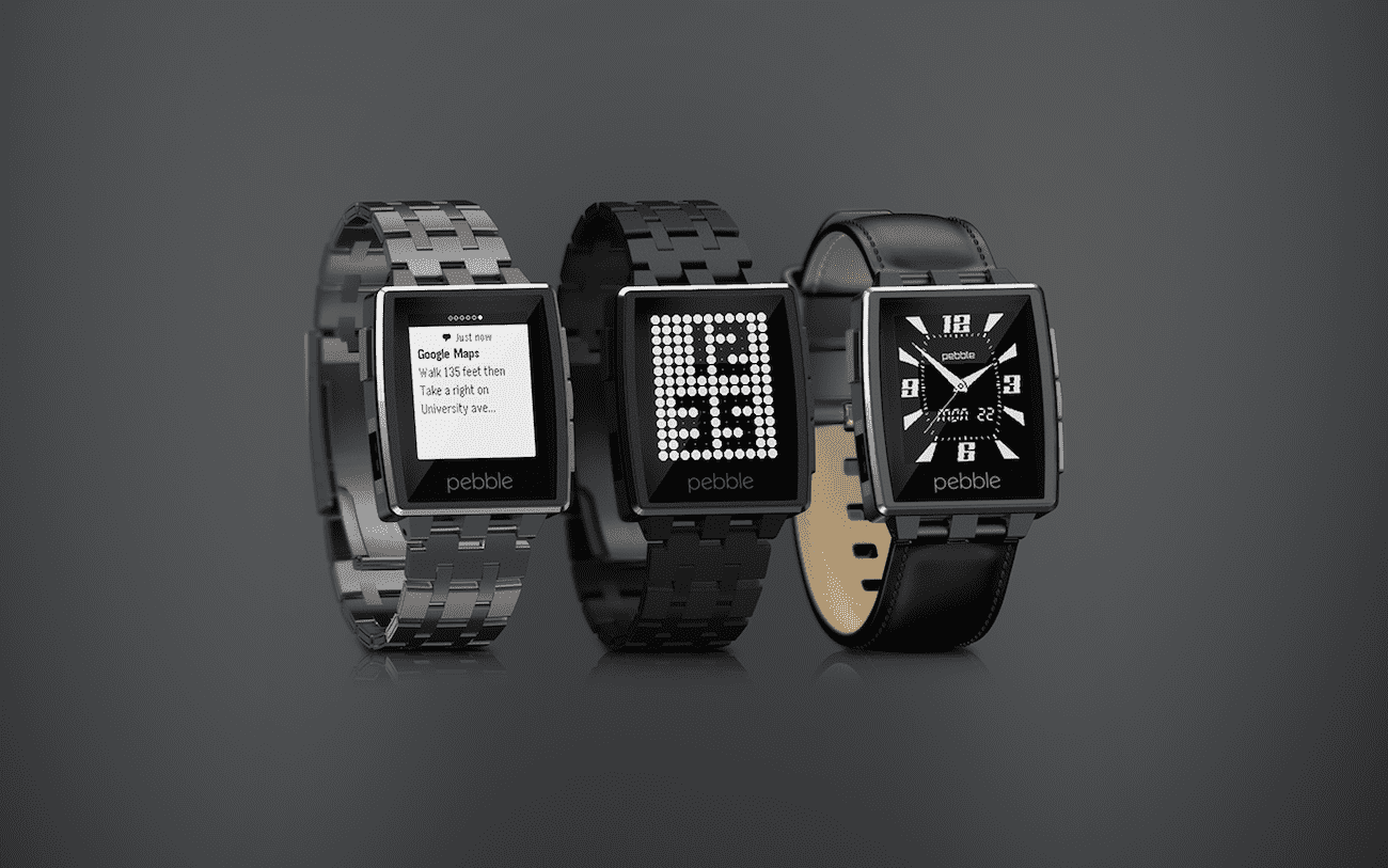 Pebble - nowa wersja smartwatcha ciekawostki Zegarek, Wideo, Pebble Watch, Pebble, New Pebble, 2014   140106F.Steel Trio Three Quarter