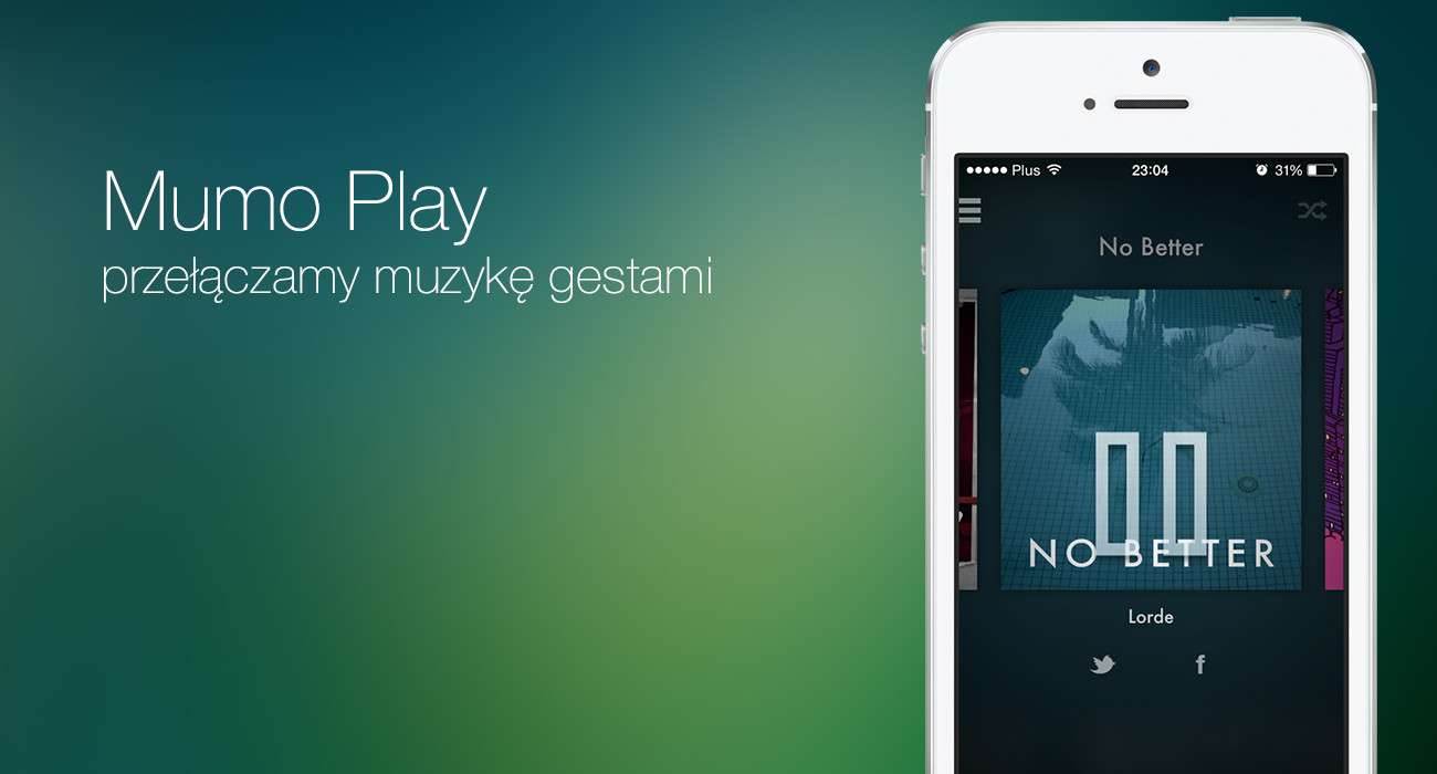 Przełączamy muzykę gestami gry-i-aplikacje Za darmo, Wideo, przełączamy muzykę gestami, Muzyka, Mumo Play, iPhone, iOS, gesty, Apple, Aplikacja   Mumo 1300x700