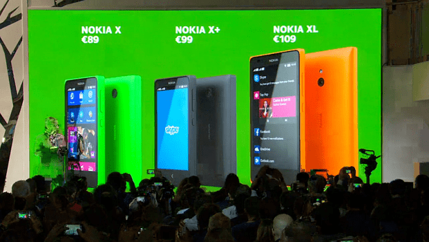 Nokia, robisz to źle - Telefony Nokia X zaprezentowane nowosci XL, X/X+, X, Skype, OneDrive, Nokia X, Nokia, MWC 2014, MWC, Microsoft, konferencja, Event, Barcelona, Android  Plotki, jakie krążyły po internecie napawały mnie niepokojem. Informacje jakoby Nokia miała w planie wypuścić na rynek okazały się nieprawdą. Nokia zamiast wypuścić jeden dziwny telefon, wypuściła 3. 6 621x350