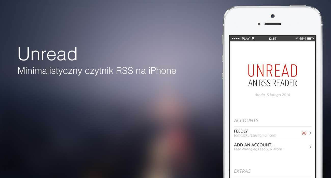 Unread - najładniejszy i najlepszy czytnik RSS (recenzja) gry-i-aplikacje unread test rss, unread rss iphone, unread ios, unread feedly rss reader, Unread, czytnik rss na iphone   miniaturanowa 1300x700