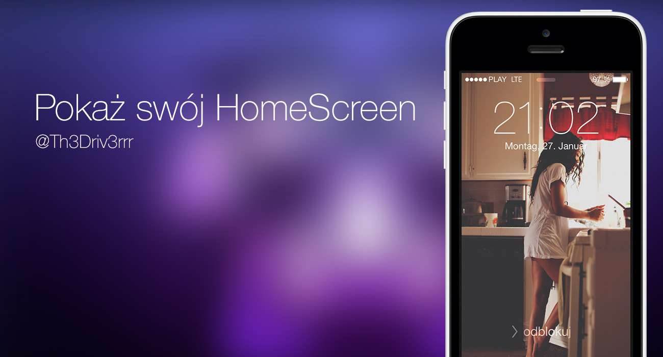Pokaż swój HomeScreen - @Th3Driv3rrr ciekawostki pokaż swojego iphone, pokaż swój pulpit iphone, pokaż swój homescreen, pokaż pulpit z ios, pokaż pulpit   minihome 1300x700