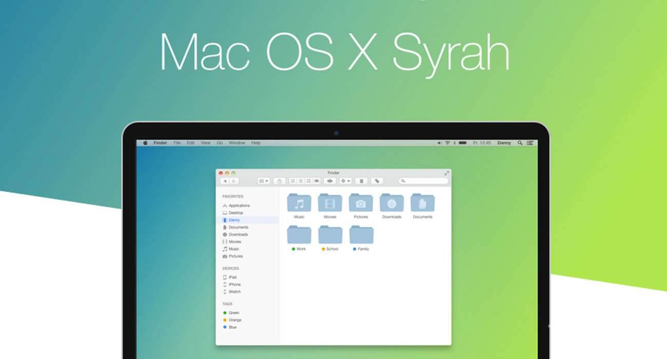 Bardzo ładny koncept OS X Syrah ciekawostki Wizja, System Apple, Syrah, OSX, OS X 10.10 Syrah, OS X 10.10, OS X, koncept, concept, Apple  OS X 10.10 zbliża się wielkimi krokami. Czy zastanawialiście się kiedyś jak będzie wygląd nowego system od Apple? Co zostanie zmienione? Syrah 1300x700