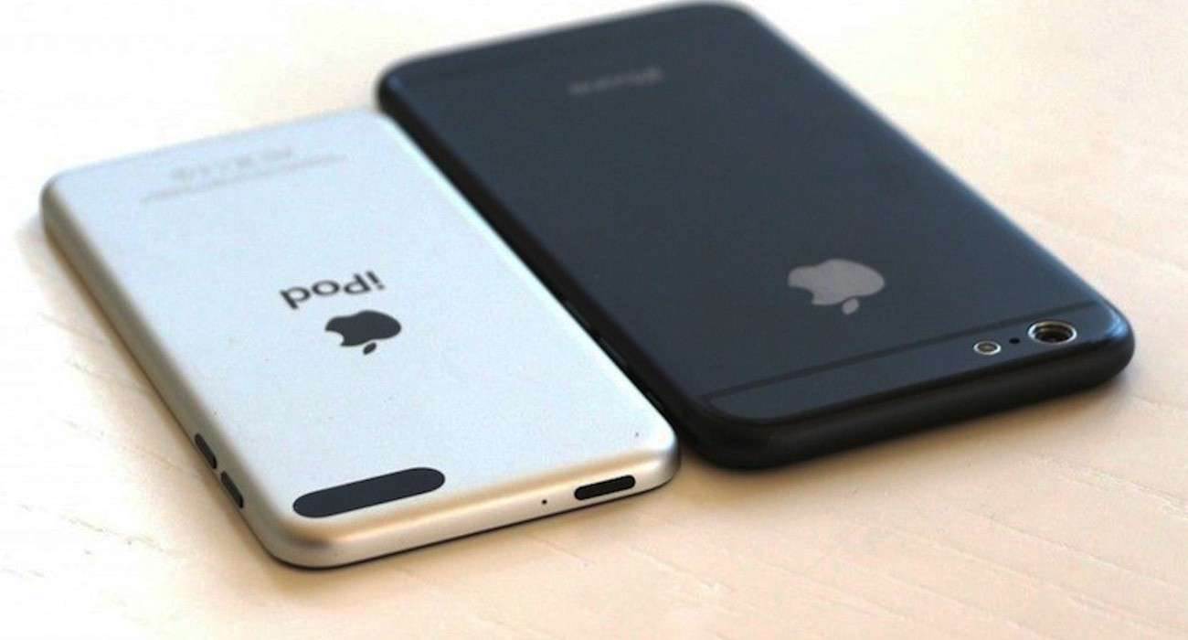 Atrapa iPhone 6 porównana z iPodem Touch 5G polecane, ciekawostki Wideo, iPhone 6, iPhone 5s, iPhone 5c, iPhone, Film, Apple  Już widzieliście wiele porównań atrapy nowego iPhone`a z przekątną ekranu 4.7". Tym razem została ona porównana z iPodem Touch, co pokazuje tylko z czego czerpie wygląd nowa słuchawka giganta z Cupertino. iPod 1 1300x700