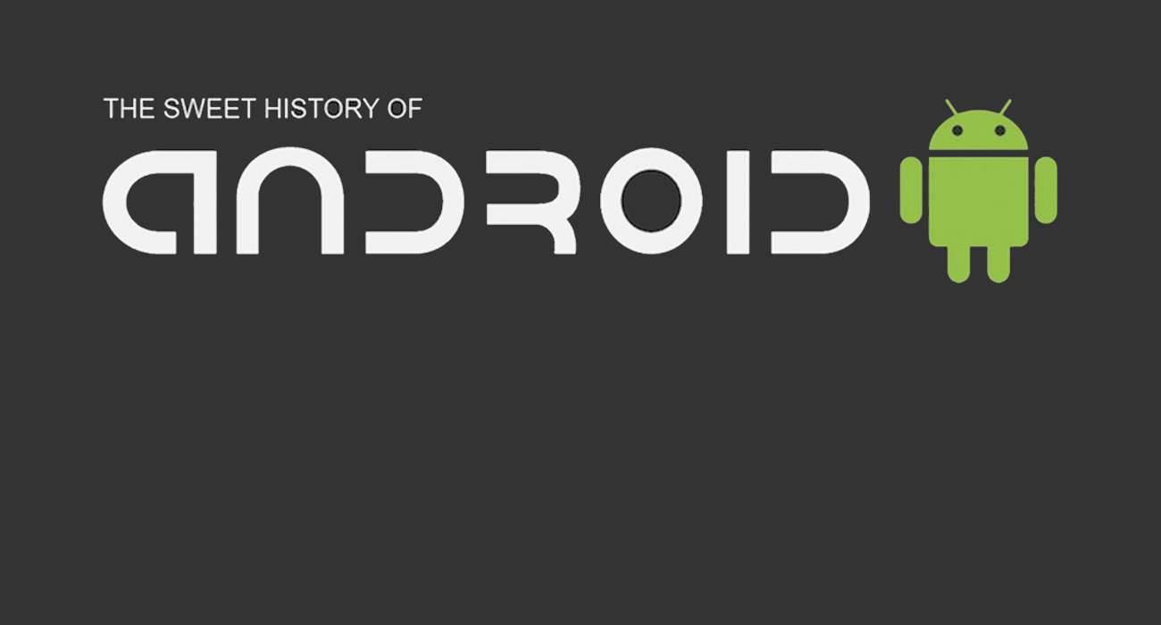 Historia Androida na infografice polecane, ciekawostki Historia Androida, historia, Andorid  Android to system operacyjny urządzeń mobilnych takich jak smartfony, tablety, czy notebooki. System został wydany w roku 2008, czyli rok po iOS. Android 1300x700