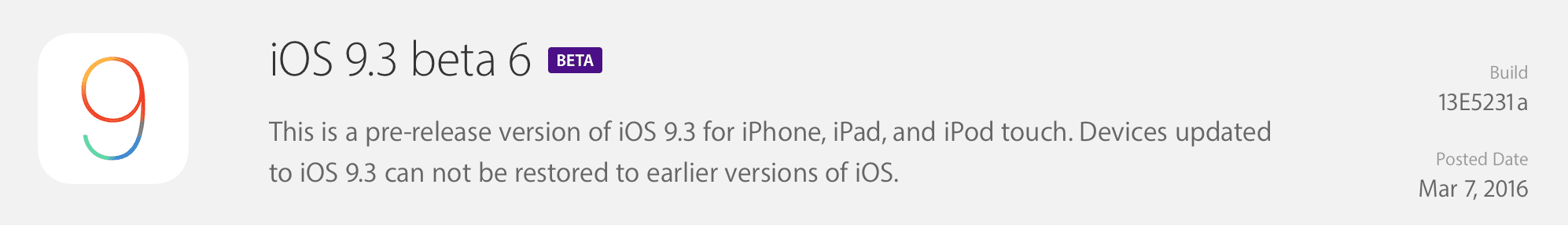 iOS 9.3 beta 6 - lista zmian polecane, ciekawostki zmiany, Update, OTA, lista zmian w iOS 9.3 beta 6, lista zmian, jak działa iOS 9.3 beta 6, iPhone, iOS 9.3 beta 6, co nowego w iOS 9.3 beta 6, co nowego, Apple, Aktualizacja  Niespełna tydzień po udostępnieniu iOS 9.3 beta 5, właśnie Apple udostępniło deweloperom szóstą już betę iOS 9.3 Co zostało zmienione? Zrzut ekranu 2016 03 07 o 18.03.01