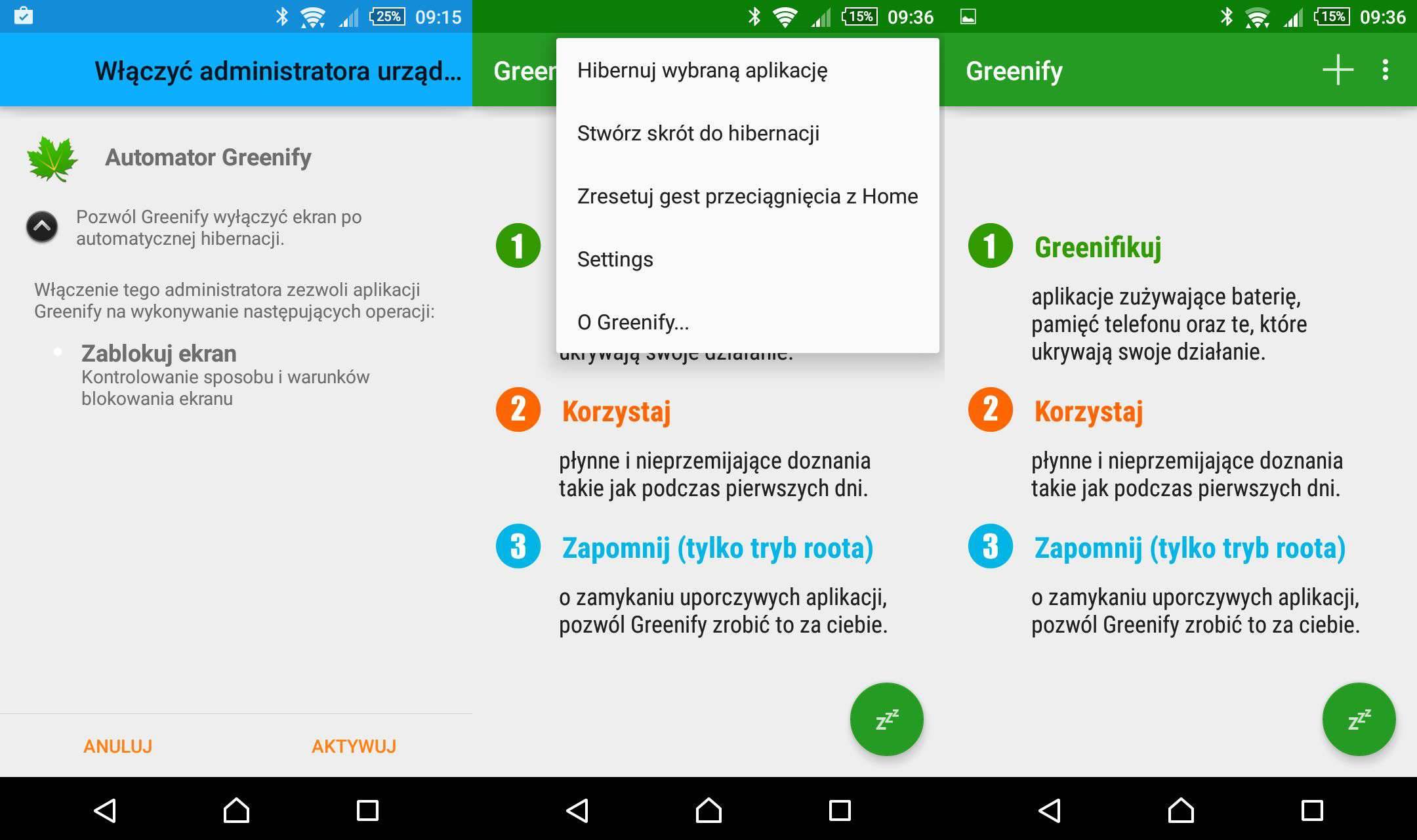 Greenify - recenzja aplikacji gry-i-aplikacje Recenzja, polska recenzja Greenify, Greenify, Android  Podejrzewam, że większości z was bateria w urządzeniu mobilnym rozładowała się szybciej, niż zakładaliście, szczególnie użytkownicy Androida wiedzą, o czym mowa. uLxbLOv