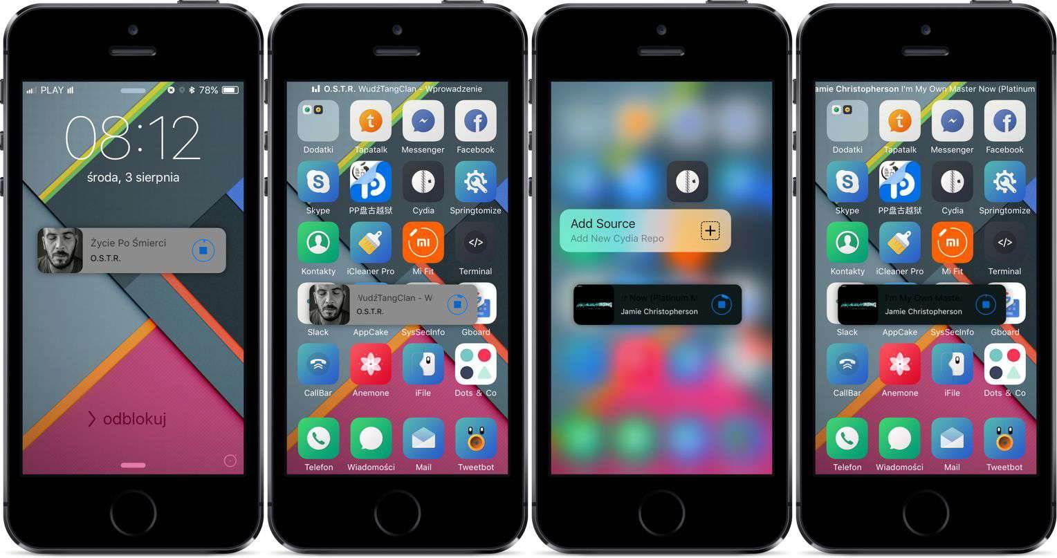 TinyPlayer Pro - test i recenzja recenzje, cydia-i-jailbreak TinyPlayer Pro, recenzja TinyPlayer Pro, Recenzja, polska recenzja TinyPlayer Pro, jailbrea, iPhone, Cydia, cena  Razem z iPhone'em 5S i iPadem mini 2 (Retina) korzystam z Vernee Thora i dziwi mnie, że Apple i Spotify w swoich aplikacjach na iOS nie dodali widżetów, które przecież mogą być wyświetlane w Centrum Powiadomień (część odpowiedzialna za ?Dzisiaj?). 1 4