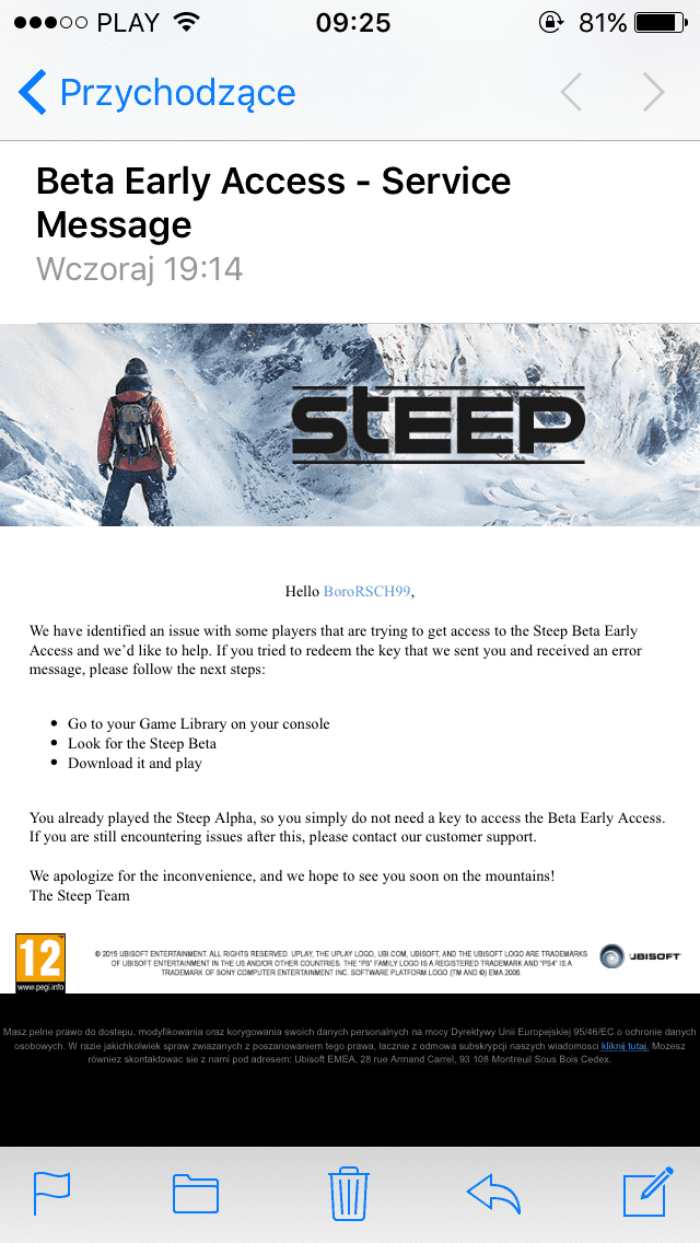 Otwarta beta Steep dostępna do niedzieli gry-i-aplikacje steep, PS4, Otwarta beta Steep, Gra  Niedawno miałem przyjemność zagrać w wersję alfa gry Steep, a od wczoraj zainteresowani mogą pobrać otwartą betę, aby zobaczyć, na co stać grę Ubisoftu. IMG 1116