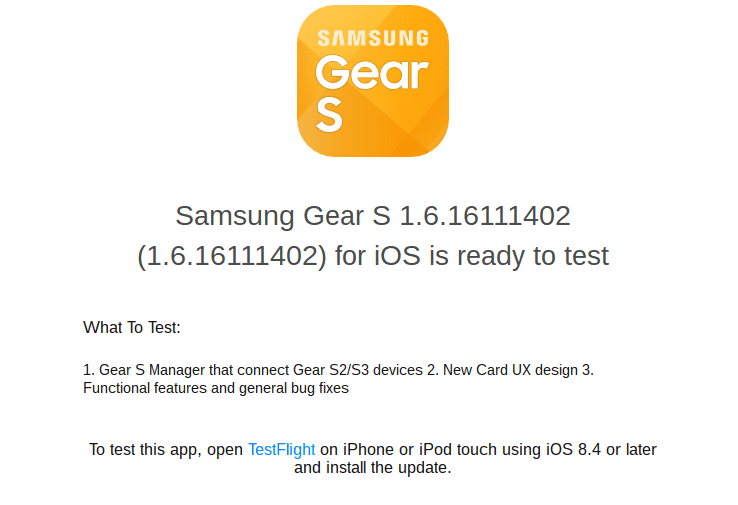 Samsung Gear S3 jest kompatybilny z iOS ciekawostki Samsung Gear S3 kompatybilny z iOS, Samsung Gear S3, Samsung, połączenie Samsung Gear S3 w iPhone, iPhone, iOS, Gear S3, Apple  W momencie rozpoczęcia testów aplikacji mobilnej kontrolującej inteligentny zegarek Samsunga - Gear S2 myślałem, że będziemy długo czekali na aplikację dla jego następcy - Gear S3. Screenshot 2016 11 15 at 12.24.10