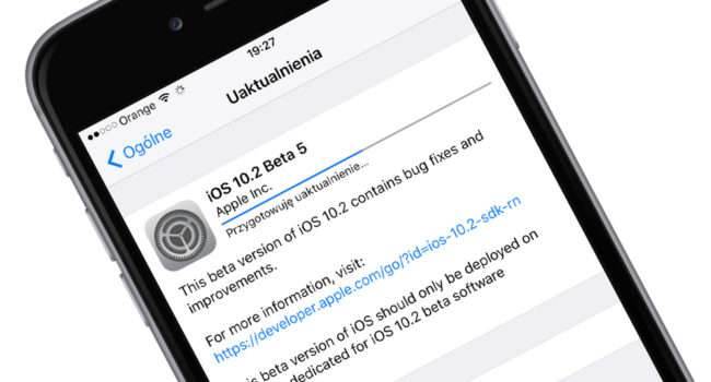 iOS 10.2 beta 5 i dwie bardzo ważne zmiany polecane, ciekawostki zmiany w iOS 10.2, kiedy iOS 10.2, iPhone, iPad, iOS 10.2, dwie bardzo ważne zmiany w iOS 10.2, Apple  Zaledwie cztery dni po udostępnieniu iOS 10.2 beta 4, wczoraj wieczorem, Apple wydało piątą betę 10.2, która wprowadza dwie bardzo ważne zmiany. Jakie? 102b5 650x350