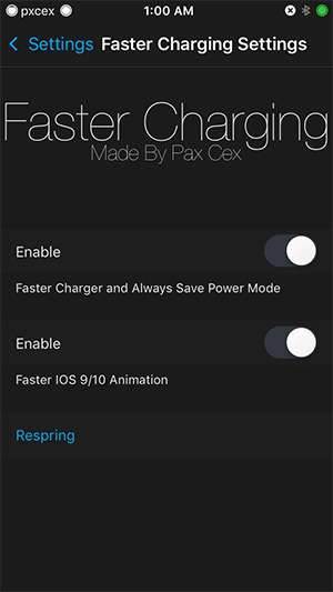 Faster Charging - szybkie ładowanie iPhone'a z iOS 10 cydia-i-jailbreak szybkie ładowanie iPhone z iOS 10, szybkie ładowanie iPhone, szybkie ładowanie, jailbreak, iOS 10, Faster Charging, Cydia, Apple  Cieszę się, że Qualcomm wymyślił szybkie ładowanie (Quick Charge 3.0), bo dzięki niemu czekam na naładowanie baterii godzinę, a nie dwie lub więcej. faster charging iphone 01
