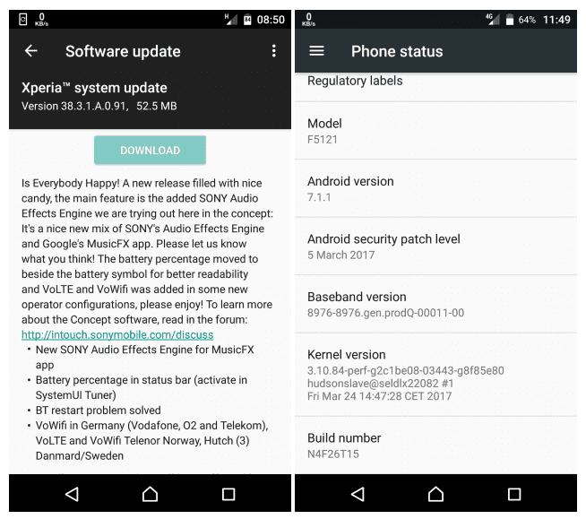 Wersja rozwojowa Androida dla Xperii X dodaje nowe ustawienia dźwiękowe ciekawostki   Sony rozpoczęło udostępnianie najnowszej (rozwojowej) wersji Androida dla Xperii X. Aktualizacja ma oznaczenie 38.3.1.A.0.91 i zawiera parę nowości, a jedną z najważniejszych (chyba) są nowe ustawienia dźwiękowe. gsmarena 001