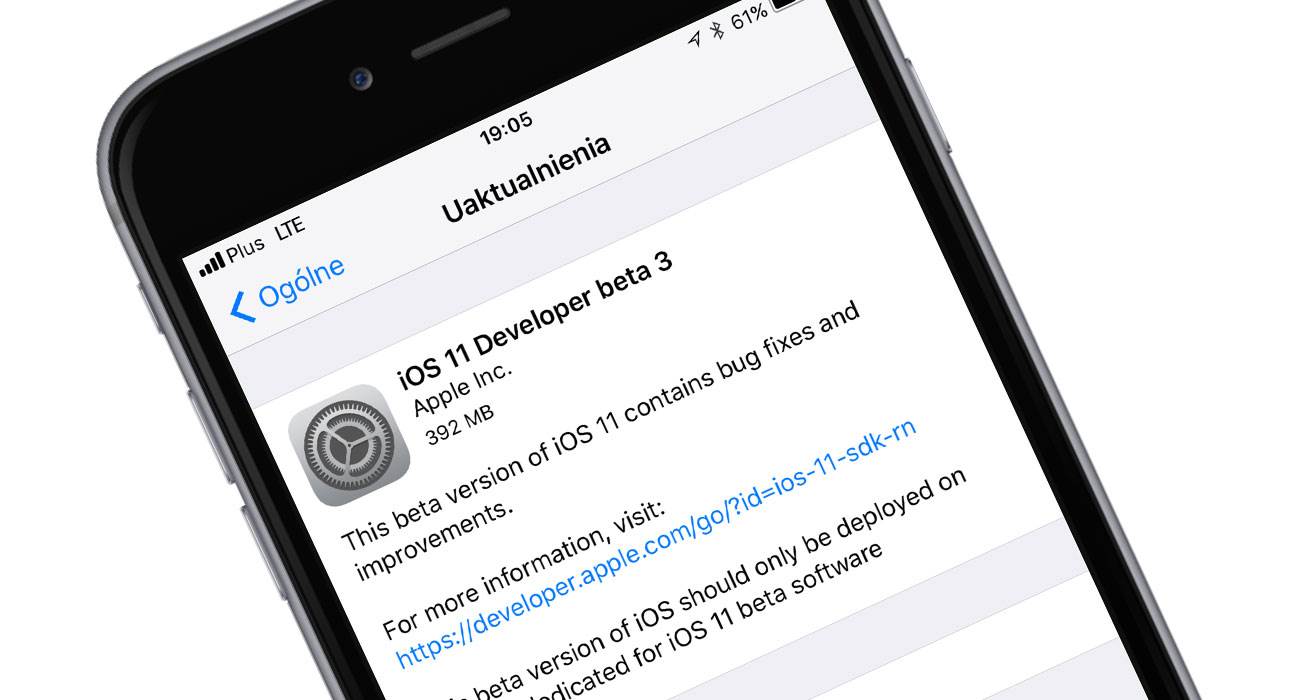 iOS 11 beta 3 dostępna polecane, ciekawostki zmiany, Update, trzecia beta iOS 11, OTA, lista zmian, iOS 11 beta 3, co nowego w iOS 11 beta 3, co nowego, Apple, Aktualizacja  Dobre wieści dla osób biorących udział w testach iOS. Właśnie Apple udostępniło deweloperom trzecią już betę iOS 11. iOS11beta3