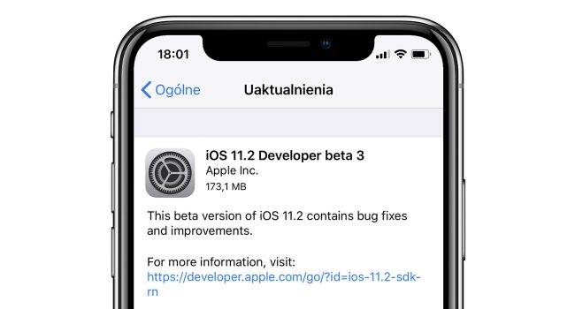 iOS 11.2 beta 3 - lista zmian polecane, ciekawostki zmiany, Update, trzecia beta iOS 11, OTA, lista zmian, iOS 11.2 beta 3, co nowego w iOS 11.2 beta 3, co nowego, Apple, Aktualizacja  Dobre wieści dla osób biorących udział w testach iOS. Właśnie Apple udostępniło deweloperom trzecią już betę iOS 11.2. iOS102b3 650x350