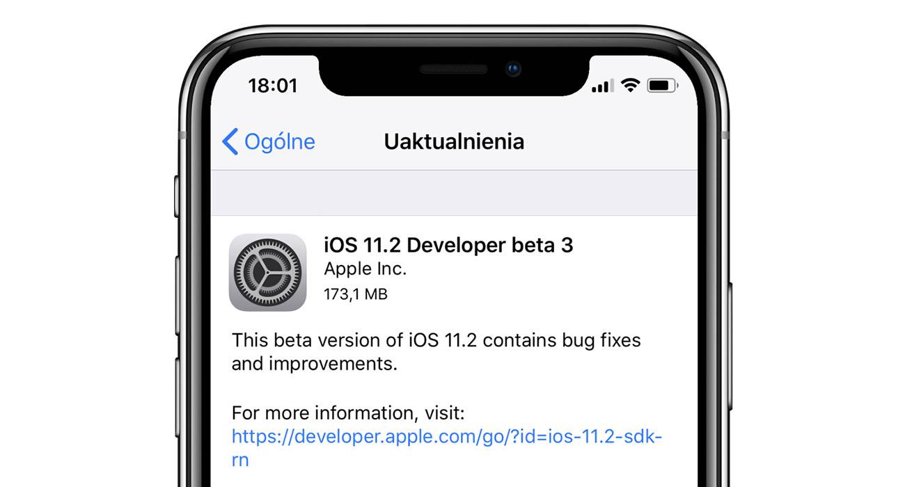 iOS 11.2 beta 3 - lista zmian polecane, ciekawostki zmiany, Update, trzecia beta iOS 11, OTA, lista zmian, iOS 11.2 beta 3, co nowego w iOS 11.2 beta 3, co nowego, Apple, Aktualizacja  Dobre wieści dla osób biorących udział w testach iOS. Właśnie Apple udostępniło deweloperom trzecią już betę iOS 11.2. iOS102b3