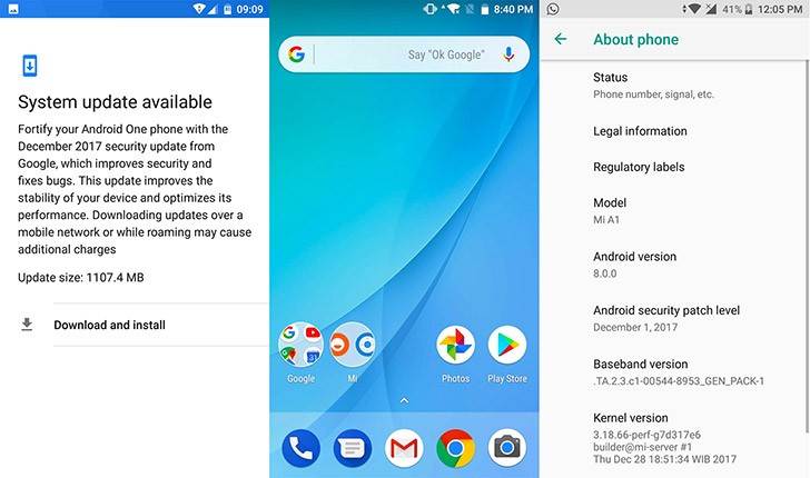 Xiaomi Mi A1 z aktualizacją do Androida 8.0 Oreo ciekawostki Xiaomi MI A1, Update, Android One, aktualizacja Xiaomi Mi A1  Xiaomi Mi A1 to owoc współpracy Chińczyków z Google. Wczoraj tuż przed końcem bieżącego roku pojawiła się aktualizacja oprogramowania układowego. Dzięki niej Mi A1 działa pod kontrolą Androida Oreo. gsmarena 003