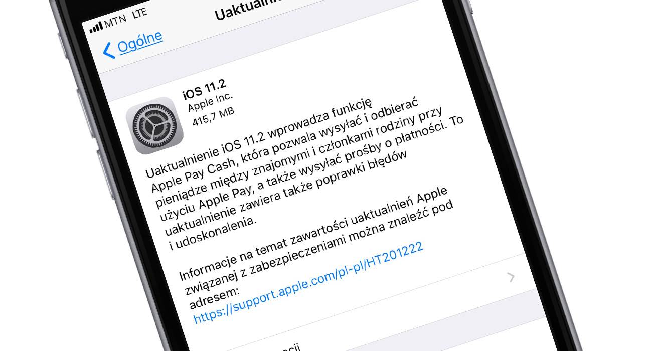 Finalna wersja iOS 11.2 dostępna - oficjalna lista zmian polecane, ciekawostki Update, OTA, lista zmian, iPhone, iOS 11.2, finalna wersja iOS 11.2, co nowego w iOS 11.2, co nowego, Apple, Aktualizacja  Dobre wieści dla wszystkich posiadaczy iUrządzeń, właśnie Apple udostępniło finalną wersję iOS 11.2. Co zostało zmienione? iOS11.2