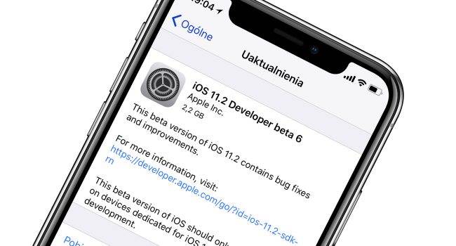 iOS 11.2 beta 6, czyli najprawdopodobniej wersja GM dostępna dla deweloperów polecane, ciekawostki zmiany, Update, OTA, lista zmian, iOS 11.2 beta 6, Apple, Aktualizacja  Zaledwie trzy dni po udostępnieniu iOS 11.2 beta 5, właśnie Apple udostępniło deweloperom szóstą już betę najnowszego iOS. iOS112beta6 650x350