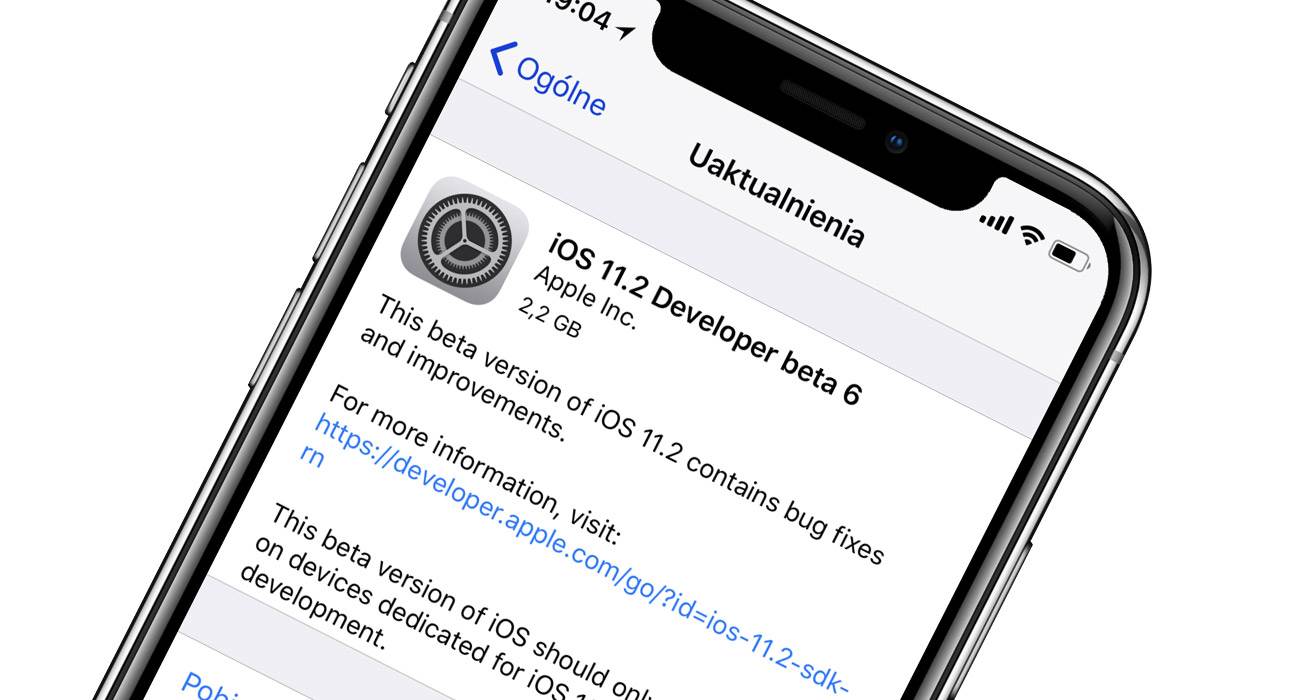 iOS 11.2 beta 6, czyli najprawdopodobniej wersja GM dostępna dla deweloperów polecane, ciekawostki zmiany, Update, OTA, lista zmian, iOS 11.2 beta 6, Apple, Aktualizacja  Zaledwie trzy dni po udostępnieniu iOS 11.2 beta 5, właśnie Apple udostępniło deweloperom szóstą już betę najnowszego iOS. iOS112beta6
