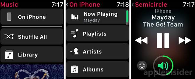 watchOS 4.3 przywraca dostęp do przeglądania muzyki z iPhone'a ciekawostki watchOS 4.3, nowości w watchOS 4.3, nowości w watchOD 4.3, Apple Watch, Apple  Wczoraj Apple udostępniło pierwszą wersję testową watchOS 4.3, a jedną z nowości jest dostęp do biblioteki muzycznej iPhone'a. Funkcja znikła w poprzednich edycjach systemu, ale wygląda na to, że wróciła do łask. 24547 32229 180125 Watch l