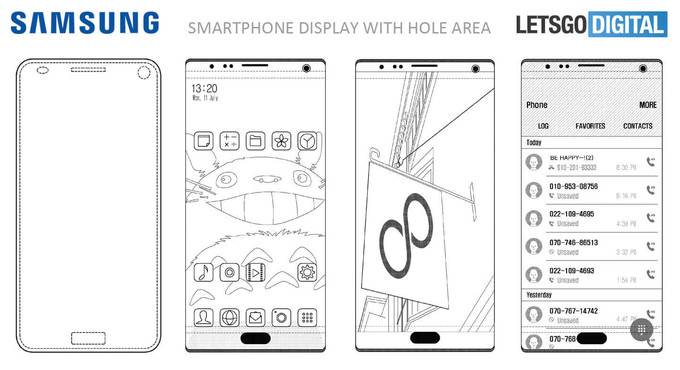 Samsung pracuje nad zespoleniem czytnika linii papilarnych i przedniego aparatu z wyświetlaczem ciekawostki vivo, Samsung, czytnik w ekranie  Vivo jako pierwsze zdecydowało się na wprowadzenie czytnika linii papilarnych zespolonego razem z wyświetlaczem. Samsung patent