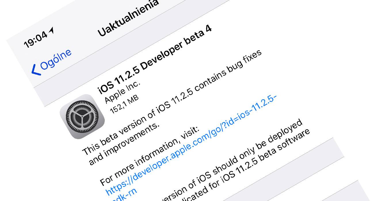 Czwarte bety iOS 11.2.5, tvOS 11.2.5, macOS 10.13.3 i watchOS 4.2.2 dostępne dla deweloperów polecane, ciekawostki zmiany, Update, OTA, lista zmian, iOS 11.2.5 beta 4, co nowego w iOS 11.2.5, co nowego, Apple, Aktualizacja  Dobre wieści dla osób biorących udział w testach iOS. Właśnie Apple udostępniło deweloperom czwarte już bety iOS 11.2.5, tvOS 11.2.5, watchOS 4.2.2 i macOS 10.13.3. iOS1125b4