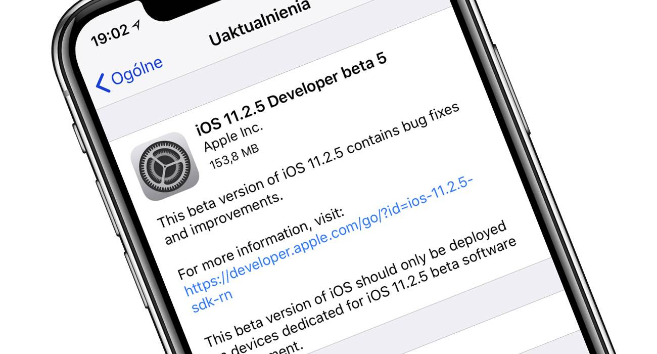 Zwykła i publiczna piąta beta iOS 11.2.5 dostępna do pobrania polecane, ciekawostki zmiany, Update, OTA, lista zmian, iOS 11.2.5 beta 5, co nowgeo w iOS 11.2.5 beta 5, Apple, Aktualizacja  Dość niespodziewanie i zaledwie trzy dni po wypuszczeniu iOS 11.2.5 beta 4 właśnie Apple udostępniło deweloperom piątą betę iOS 11.2.5. iOS1125b5