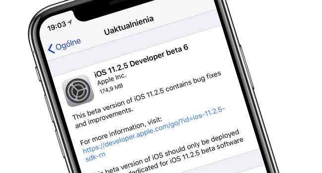 iOS 11.2.5 beta 6 dostępna dla deweloperów polecane, ciekawostki zmiany, Update, OTA, lista zmian w iOS 11.2.5 beta 6, lista zmian, iOS 11.2.5 beta 6, co nowego w iOS 11.2.5 beta 6, Apple, Aktualizacja  Wczoraj udostępniona została piąta beta macOS, a dziś dosłownie przed chwilą, Apple udostępniło deweloperom szóstą już betę iOS 11.2.5. iOS1125b6 650x350