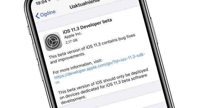 iOS 11.3 beta 1 - lista zmian polecane, ciekawostki zmiany, Update, nowości iOS 11.3, lista zmian, iPhone, iOS 11.3, co nowego w iOS 11.3, Apple  No i stało się! Właśnie Apple udostępniło deweloperom pierwszą betę iOS 11.3. Poniżej tradycyjnie znajdziecie screeny, a także naszą listę zmian i nowości. iOS113beta1 650x350