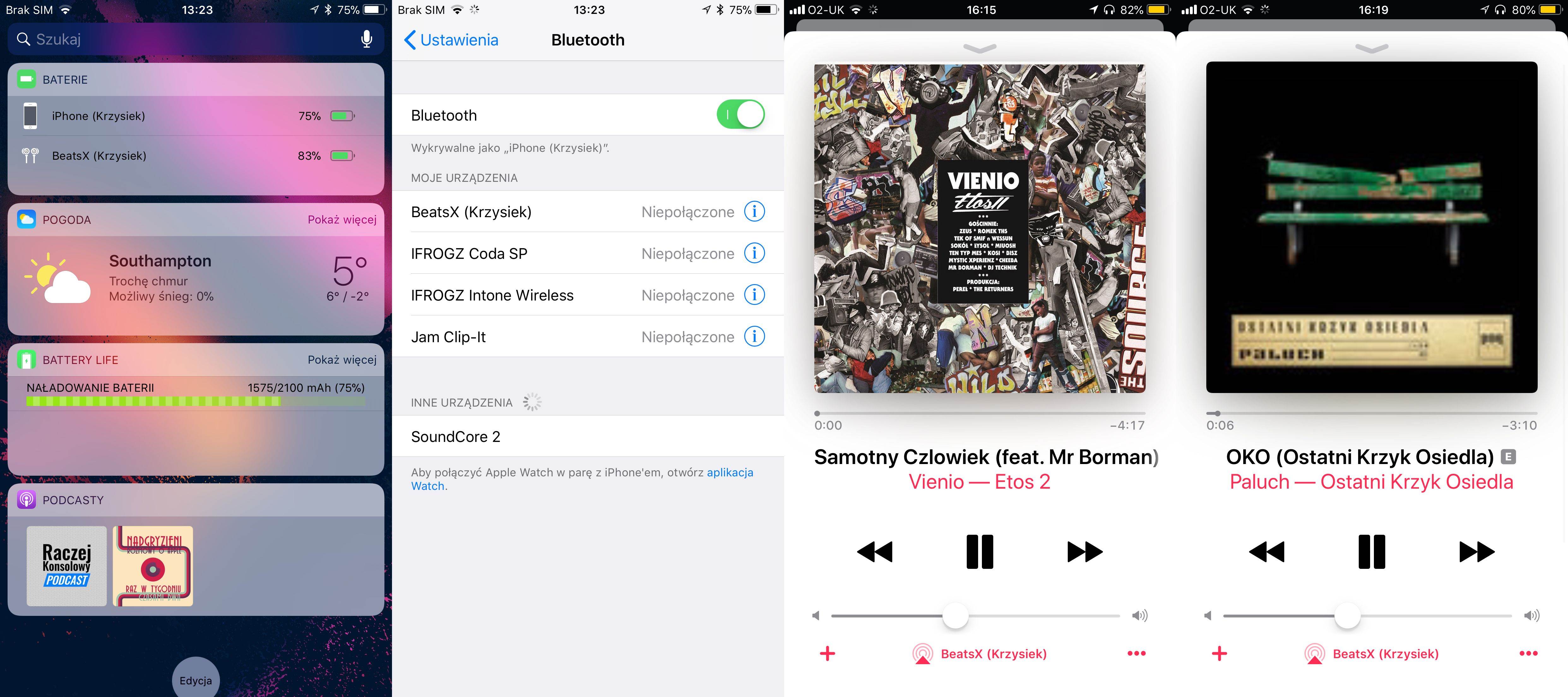 BeatsX - test i recenzja recenzje, polecane, akcesoria zalety BeatsX, wady BeatsX, recenzja słuchawek BeatsX, polska recenzja BeatsX, jak grają BeatsX, czy warto kupić BeatsX, bezprzewodowe słuchawki BeatsX, BeatsX, apple BeatsX recenzja, Apple BeatsX  Po przeprowadzeniu testów iFrogz InTone Wireless nie byłem pozytywnie nastawiony do bezprzewodowych słuchawek i trzymałem się tradycyjnych. AM i Parowanie na 6 Plus