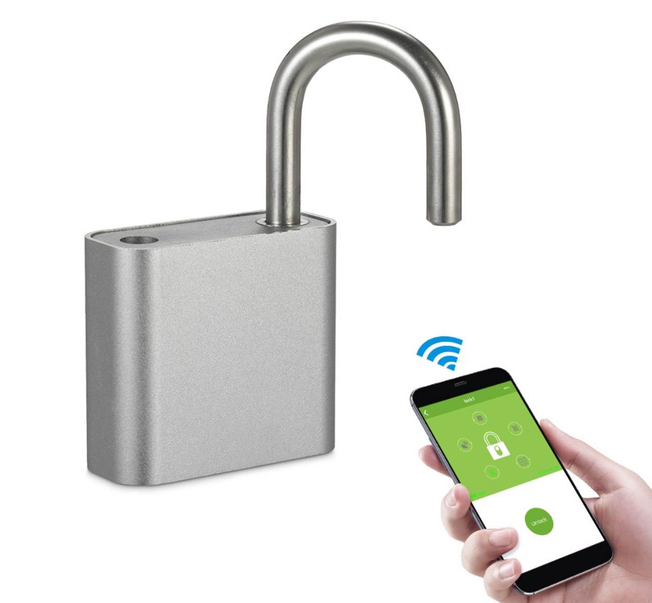 T Smart Keyless Lock - kłódka, którą odblokujesz iPhone?m ciekawostki T Smart Keyless Lock, kłódka sterowana iPhone, kłódka  No i przyszedł czas na kolejny wpis w którym mamy dla Was specjalny produkt w bardzo atrakcyjnej cenie. Tym razem jest to kłódka otwierana smartfonem. klodka 1