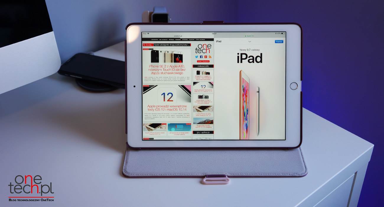 iOS 12 wprowadza multitasking z iPada Pro do tańszych tabletów Apple ciekawostki iPad, iOS 12, Apple  iPad to bez wątpienia urządzenie skrojone do działania na wielu aplikacjach jednocześnie, a model Pro różni się pod tym względem od tańszych modeli. etui iPad 8
