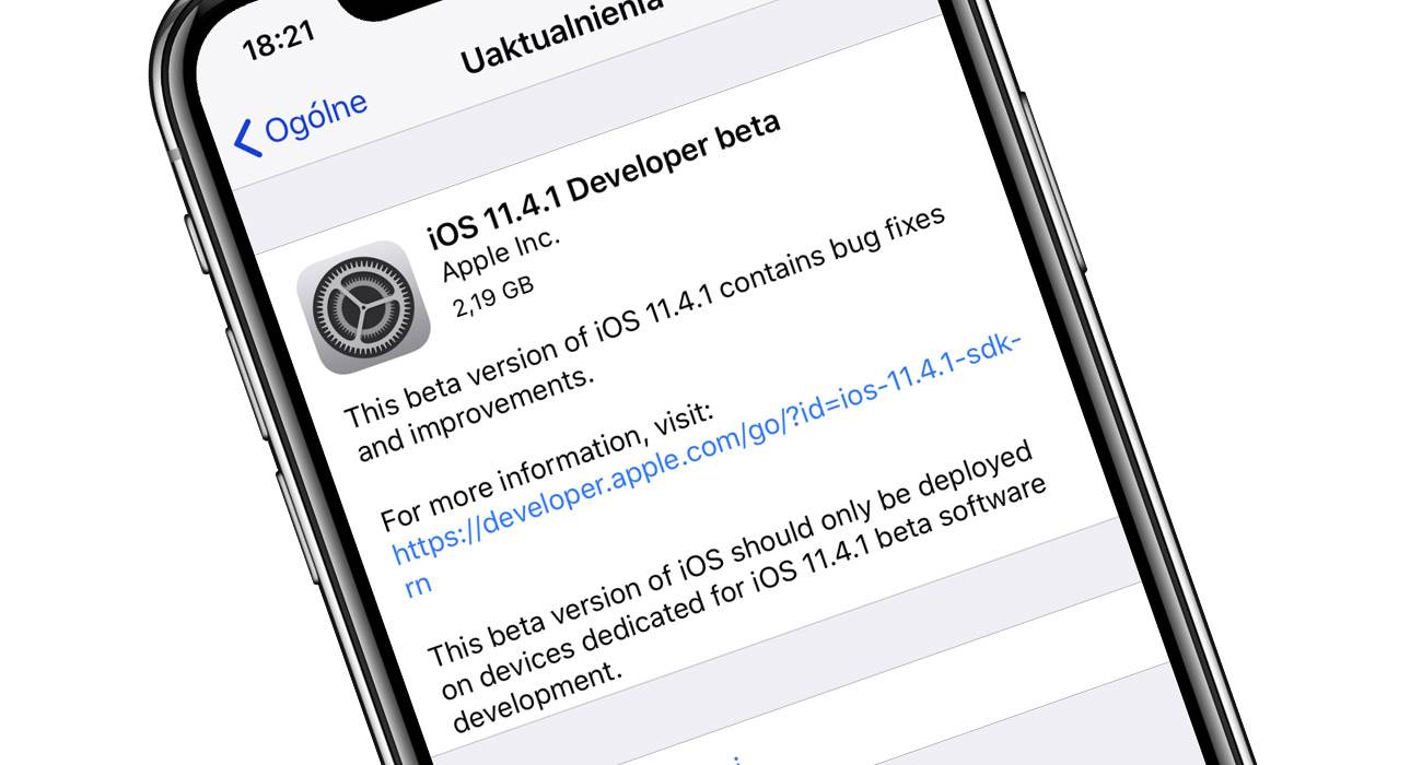 iOS 11.4.1 beta 1 dostępna dla deweloperów polecane, ciekawostki zmiany, Update, lista zmian, iPhone, iOS 11.4.1 beta 1 lista mian, iOS 11.4.1, co nowego iOS 11.4.1 beta 1, Apple  Tego się nie spodziewałem. Właśnie Apple udostępniło deweloperom pierwszą betę iOS 11.4.1. Poniżej tradycyjnie znajdziecie naszą listę zmian i nowości. iOS1141