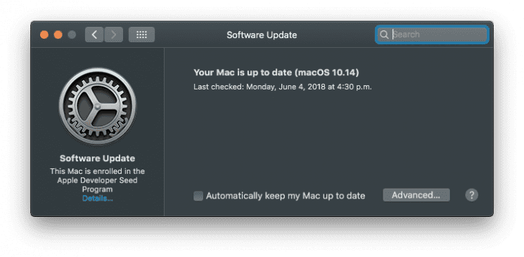macOS Mojave przenosi aktualizację do Preferencji systemowych ciekawostki   W tym momencie są prowadzone testy macOS Mojave i testerzy najnowszego systemu operacyjnego dla komputerów Apple wyłapują wszelkie nowości i błędy. macOS Mojave System PReferences Software Update 745x365