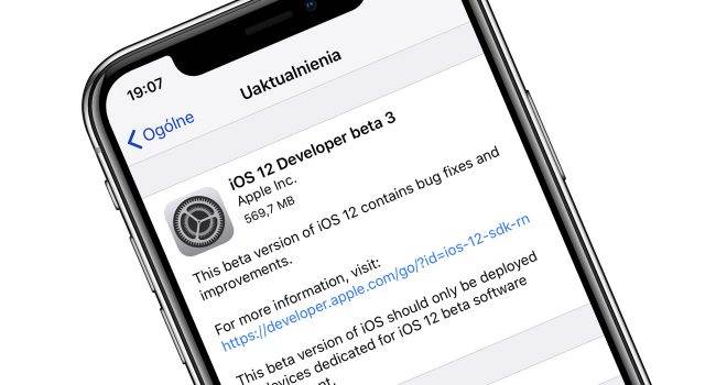 iOS 12 beta 3 - lista zmian polecane, ciekawostki zmiany, Update, OTA, lista zmian, iOS 12 beta 3, co nowego w iOS 12 beta 3, co nowego, Apple, Aktualizacja  Jeśli czekaliście tak jak ja na iOS 12 beta 3, to mamy świetną wiadomości. Właśnie Apple udostępniło deweloperom trzecią betę najnowszego iOS. iOS12b3 650x350