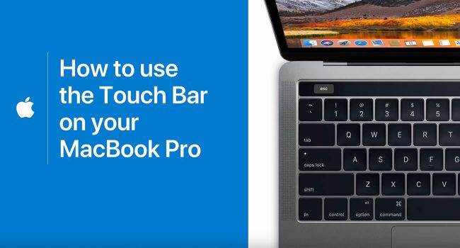 Apple uczy nas jak korzystać z Touch Bar w MacBook Pro polecane, ciekawostki Zdjęcia, youyube, Wideo, touch bar, MacBook Pro, jak zrobić zdjęcie iPhone, jak używać touch bar, Apple  Kilkanaście minut temu na kanale YouTube firmy Apple pojawiły się cztery filmiki na których gigant z Cupertino uczy nas jak prawidłowo używać Touch Bar w MacBook Pro.
 Macbookpro 650x350