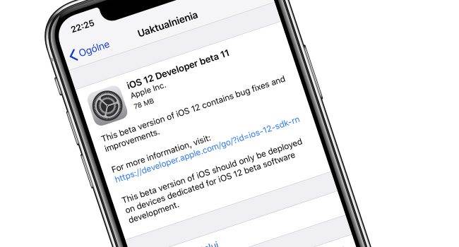 iOS 12 beta 11 dostępna polecane, ciekawostki zmiany, Update, OTA, lista zmian, iOS 12 beta 11, co nowego w iOS 12 beta 11, co nowego, Apple, Aktualizacja  Wczoraj zgodnie z tradycją, Apple udostępniło deweloperom jedenastą już betę najnowszej wersji testowej iOS. Co zostało zmienione? Zmian nie ma zbyt dużo.
 iOS12 11 650x350