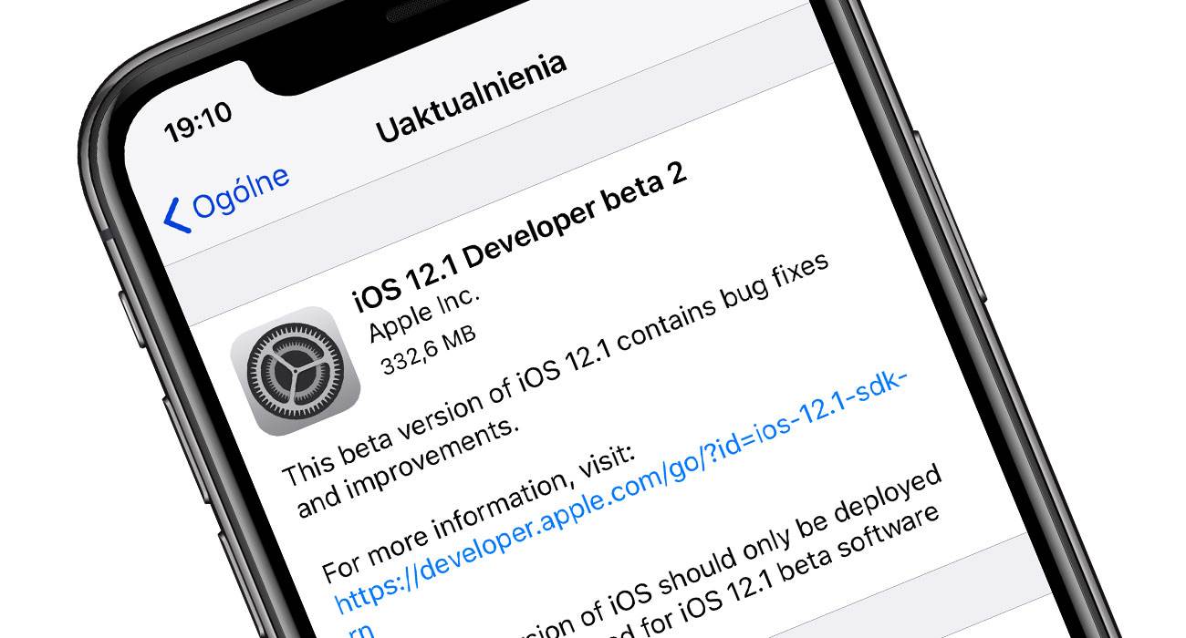 iOS 12.1 beta 2 dostępna polecane, ciekawostki zmiany, Update, OTA, iOS 12.1 beta 2 lista zmian, iOS 12.1 beta 2, co nowego w iOS 12.1 beta 2, co nowego, Apple, Aktualizacja  No i jest dokładnie tak jak pisaliśmy kilkanaście minut temu. Właśnie Apple udostępniło deweloperom drugą betę iOS 12.1. IOS12.1BETA2