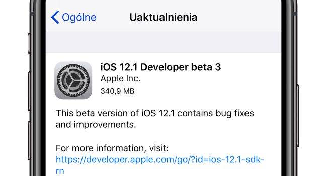 iOS 12.1 beta 3 dostępna polecane, ciekawostki zmiany, Update, OTA, iOS 12.1 beta 3, co nowego w iOS 12.1 beta 3, co nowego, Apple, Aktualizacja  Wczoraj wieczorem, Apple udostępniło finalną wersję iOS 12.0.1, a dziś do deweloperów trafiła trzecia już beta iOS 12.1. Co zostało zmienione? iOS121 3 650x350