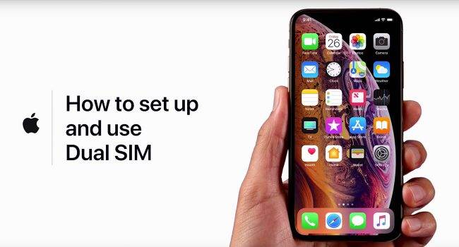 Apple pokazuje jak prawidłowo skonfigurować i jak korzystać z Dual SIM w najnowszych iPhone'ach ciekawostki Youtube, Wideo, iPhone, iPad, iOS, Instrukcja, esim, dual-sim, Apple  Wczoraj w godzinach wieczornych na kanale YouTube giganta z Cupertino pojawił się nowy filmik. Tym razem, Apple pokazuje jak prawidłowo skonfigurować i jak korzystać z Dual SIM w najnowszych iPhone'ach. DualSIM 650x350