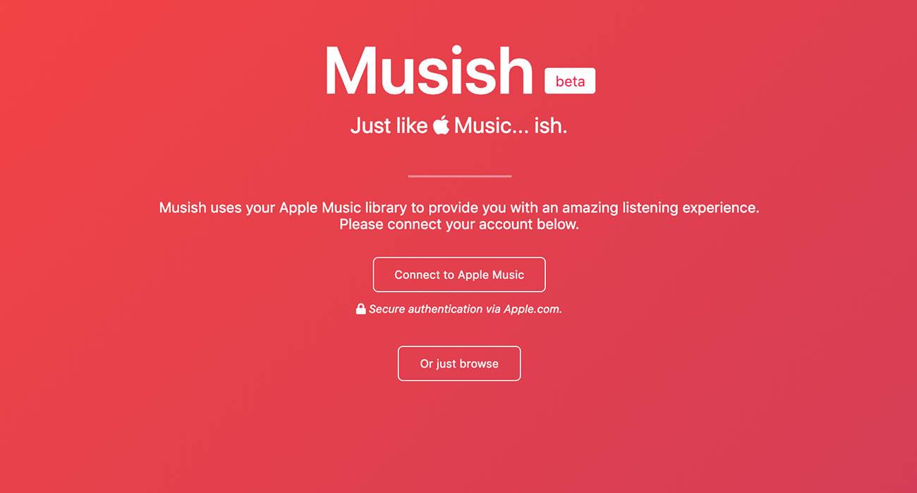 Musish - web player dla Apple Music, który wygląda i działa tak, jakby stworzyło go Apple polecane, ciekawostki musish, Apple Music w przeglądarce, Apple music, Apple  Apple nie spieszy się z wydaniem oficjalnej wersji Apple Music pozwalającej na korzystanie z usługi przez przeglądarkę, ale też nie ma nic przeciwko tworzeniu web player Apple Music przez różnych użytkowników, udostępniając im wszystkie niezbędne narzędzia. Musish