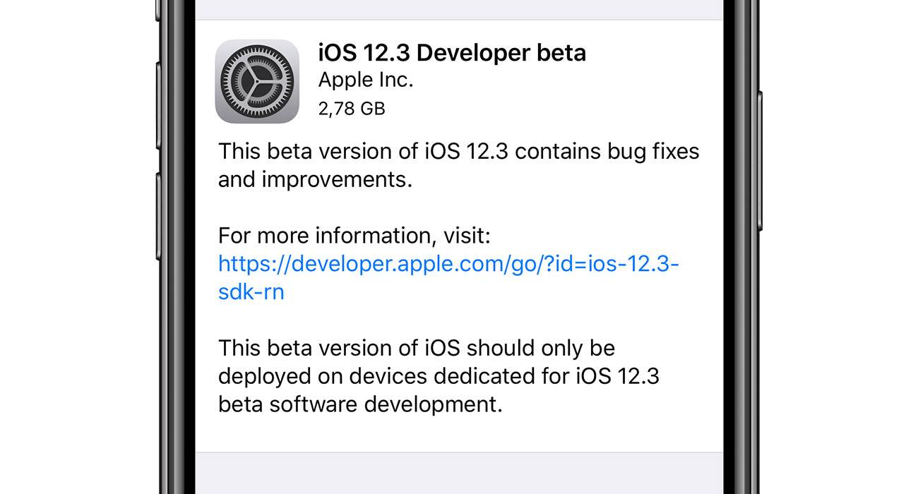 iOS 12.3 beta 1 dostępna polecane, ciekawostki zmiany, Update, OTA, lista zmian, jak pobrać iOS 12.3 beta 1, iOS 12.3., iOS 12.3 co nowego, iOS 12.3 beta 1, download, co nowego, Apple, Aktualizacja  No i jest dokładnie tak jak pisaliśmy kilkanaście minut temu. Właśnie Apple udostępniło deweloperom pierwszą betę najnowszego iOS 12.3. IOS123