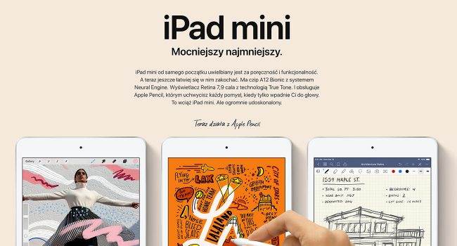 Apple wypuściło nowe tablety - 10,5-calowy iPad Air 2019 i 7,9-calowy iPad mini 2019 polecane, ciekawostki Specyfikacja, nowe iPady, iPad mini 2019, iPad Air 2019, cena, Apple  Dzisiaj w godzinach popołudniowych Apple wypuściło dwa nowe iPady - iPad Air i iPad mini. Jak sugerowało wielu analityków, informacja o tym pojawiła się w specjalnym komunikacie prasowym. iPadmini 2019 650x350