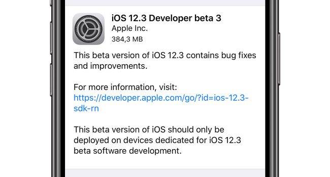 iOS 12.3 beta 3 dostępna polecane, ciekawostki zmiany, Update, OTA, lista zmian, iOS 12.3 beta 3, co nowego, Apple, Aktualizacja  Dobre wieści dla osób czekających na nową betę iOS. Właśnie Apple udostępniło deweloperom trzecią betę iOS 12.3. iOS123beta3 650x350