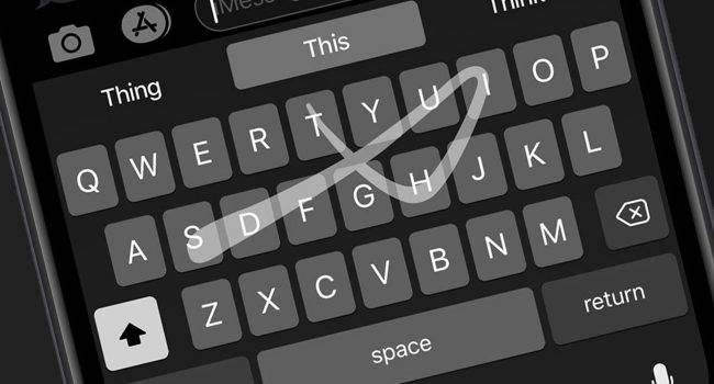 Czy opcja szybkiego pisania bez odrywania palca z klawiatury w iOS 13 działa w Polsce? polecane, ciekawostki klawiatura swype iOS 13, iOS 13, czy opcja szybkiego pisania w iOS 13 działa w polsce, Apple  Jedną z nowości w iOS 13, która zapewne nie jednemu z Was się spodobała, jest opcja pisania bez odrywania palca z klawiatury. Jest to identyczna funkcja jak w klawiaturze Swype, która jest w App Store. iOS13 klawiatura 650x350