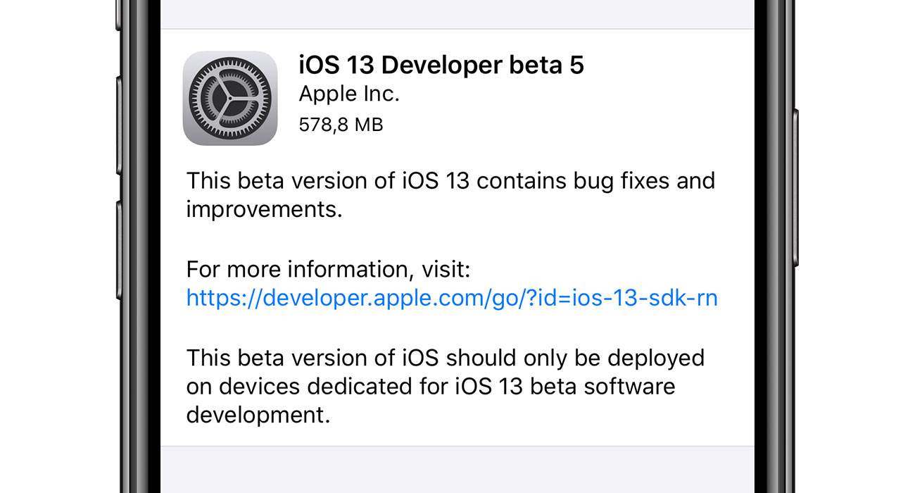 Piąta beta iOS 13 oraz iPadOS  dostępna do pobrania - lista zmian polecane, ciekawostki zmiany, Update, lista zmian, iOS 13 beta 5, co nowego, Apple, Aktualizacja  Dobre wieści dla deweloperów iOS 13 i iPadOS 13. Właśnie Apple udostępniło im piąte bety najnowszego oprogramowania. Co zostało zmienione w stosunku do czwartej bety? iOS13b5