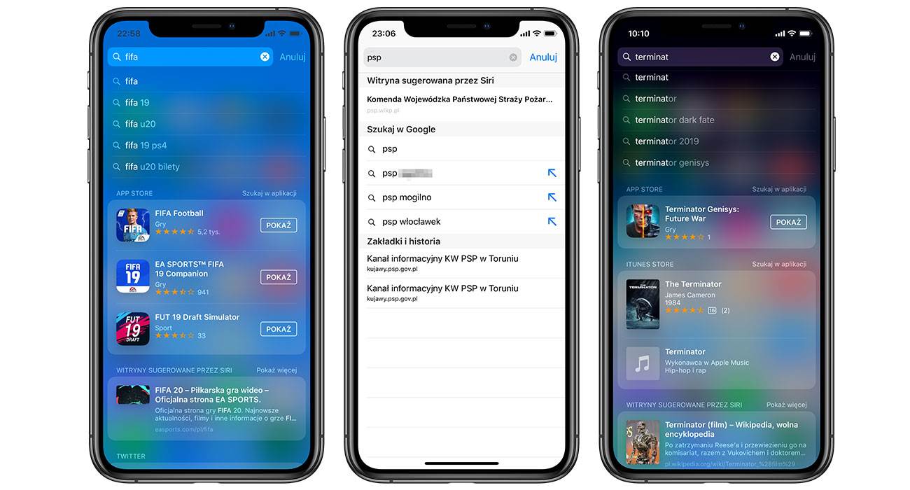 Sugestie Siri i dodatkowe funkcje w Spotlight wreszcie dostępne w Polsce polecane, ciekawostki sugestie siri, spotlight, Apple  Apple po cichu kilka dni temu uruchomiło użytkownikom iOS i macOS w Polsce nowe funkcje. Mówimy o sugestiach Siri i nowych dodatkowych opcjach w Spotlight. spotlight