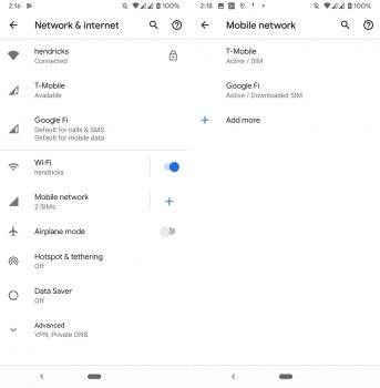 Android 10 wprowadza wsparcie dla DualSIM w Pixel 3a ciekawostki nowa funkcja, Google Pixel 3a, dualsim, Android 10  Android 10 jest od wczoraj dostępny na każdym smartfonie Google, Essential Phone i Redmi K20 Pro. Dziś jednak przyjrzymy się jednej z nowych funkcji zarezerwowanych dla wybranych model smartfonów giganta z Mountain View. Android 10 343x350